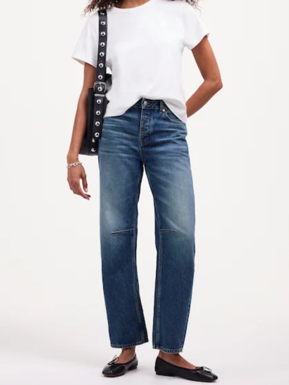 Madewell Darted Barrel Leg Jean
